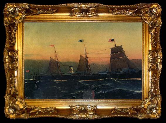 framed  unknow artist Sailboat on the sea, ta009-2